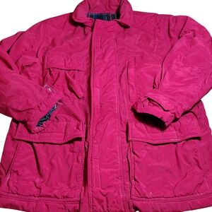 Vintage GAP Alta Country Red Nylon Barn Chore Utility Jacket -‎ Women's chore